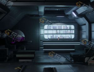 Blender工程源文件—科幻飞船大内室