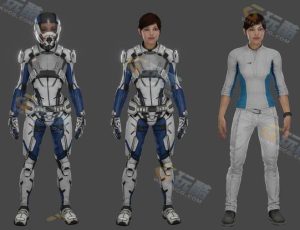 Blender模型—女科幻角色