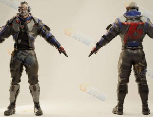 Blender模型—守望先锋科幻战士