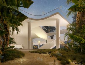 Blender工程源文件—时尚唯美海边场景