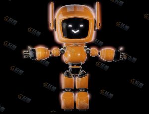 Blender模型—爱死机黄色机器人