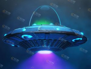 Blender模型—蓝色UFO
