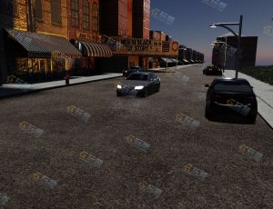 Blender工程源文件—普通简陋街道