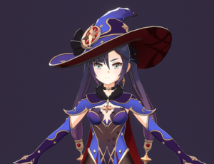 Blender模型—原神梦娜