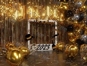 Blender工程源文件—金色派对现场