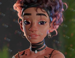 Blender模型—卡通风格化时髦小女孩