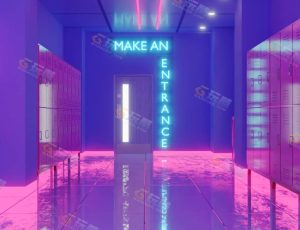 Blender工程源文件—夜店走廊