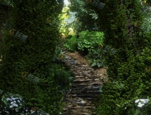 Blender工程源文件—绿茵梯道