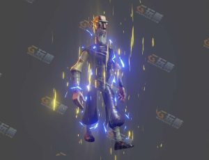 卡通人物觉醒光效特效动画—Blender工程源文件