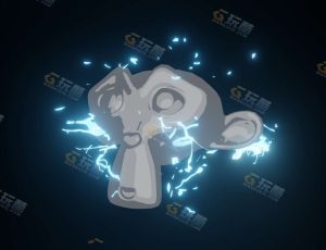 卡通闪电特效动画—Blender工程源文件