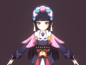 原神云锦—Blender模型