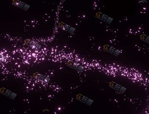 卡通花飘粒子特效动画—Blender工程源文件