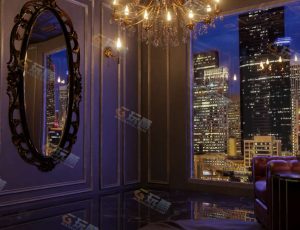 夜晚欧式装修客厅—Blender工程源文件