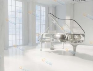 白净钢琴室—Blender工程源文件
