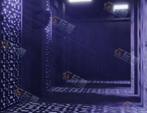 昏暗复古走廊—Blender工程源文件