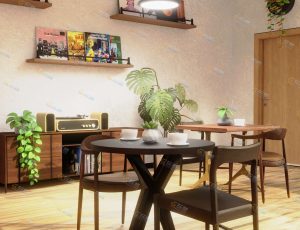 简单装修咖啡厅—Blender工程源文件
