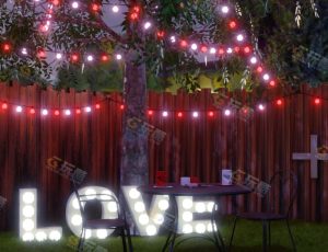 浪漫户外休闲区—Blender工程源文件