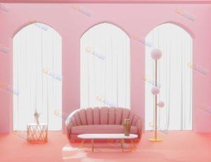 粉红色样板房—Blender工程源文件