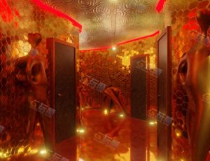 富丽堂皇的KTV走廊—Blender工程源文件