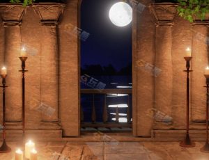 古老阳夜晚台—Blender工程源文件