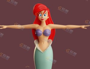 美人鱼公主—Blender模型