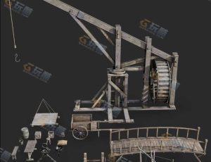 中世纪古老道具资产库