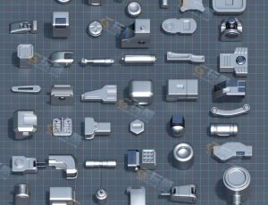 简单硬表面零件资产库