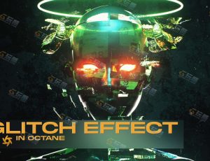 C4D赛博朋克毛刺故障插件预设