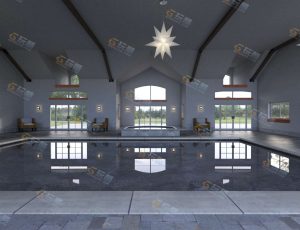 富豪现代室内游泳池