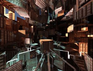 格斗方块铁皮场景