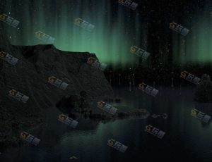 极光夜晚场景工程源文件