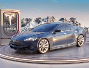 特斯拉车展示场景