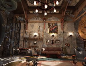 蒸汽朋齿轮大楼室内