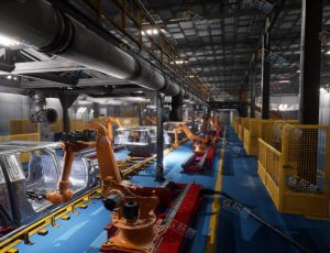 UE5素材—汽车组装焊接工厂环境场景