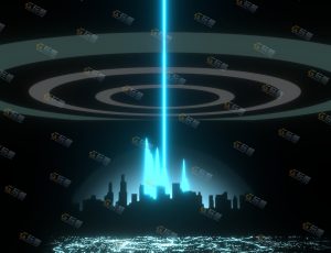 夜晚能量爆发城市