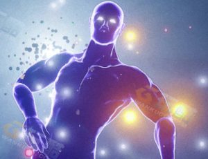 五光十色跳舞人场景