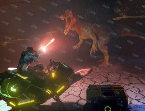 科幻赛博朋克屠龙者场景