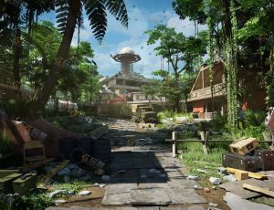 玩酷CG网—科幻战地世界建筑模型