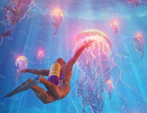 唯美海底水母奇幻场景工程