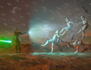 星球大战机器人打斗场景工程