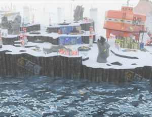 奇幻科幻冰岛战场