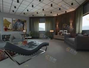 明亮现代大单间