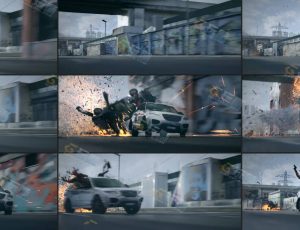 无限引擎挑战赛汽车碰撞追逐Blender动画工程源文件