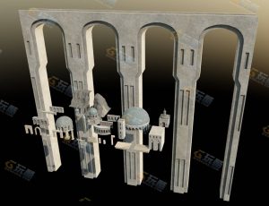 奇幻中世纪城堡建筑资产库—布兰德（BL）工程源文件