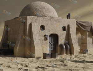 星球大战科幻沙漠建筑场景—布兰德（BL）工程源文件