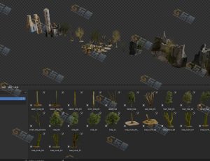 扫描树木植物岩石山体资产库—布兰德（BL）工程源文件