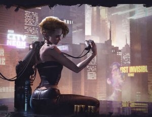 AI辅助Blender三辅二美宣插画《赛博之芯》全流程制作教程