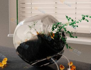 室内创意盆栽场景—布兰德（BL）工程源文件