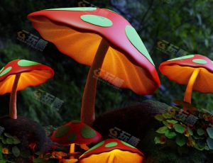 童话发光蘑菇—布兰德（BL）工程源文件