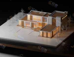 简约卡通现代别墅—布兰德（BL）工程源文件